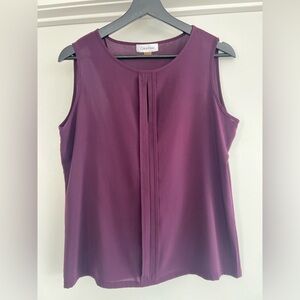 Calvin Klein Women's Rich Purple Blouse